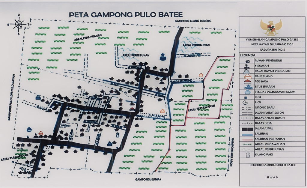 Peta Gampong Pulo Batee